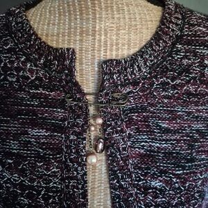 Elegant Maroon Knit Sweater